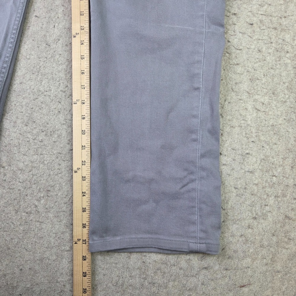Levi's 514 Jeans Mens 36x30 Straight Fit Grey Stretch Denim Fits (36x28) - Picture 13 of 15